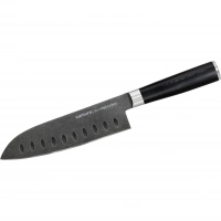 Кухонный нож сантоку Samura Mo-V Stonewash 180 мм, сталь AUS-8, рукоять G10 купить в 